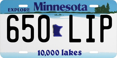 MN license plate 650LIP