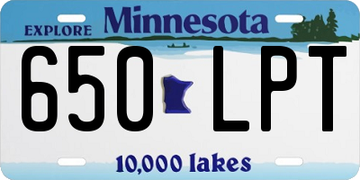 MN license plate 650LPT