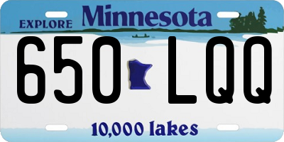 MN license plate 650LQQ