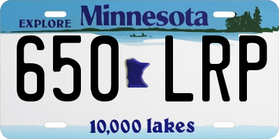 MN license plate 650LRP