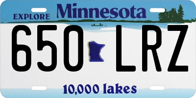 MN license plate 650LRZ