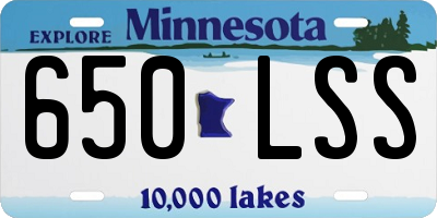 MN license plate 650LSS