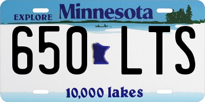 MN license plate 650LTS