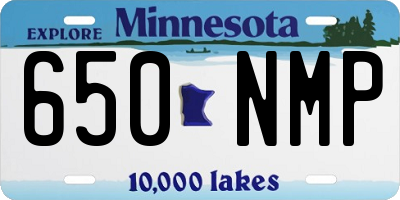 MN license plate 650NMP