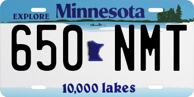 MN license plate 650NMT