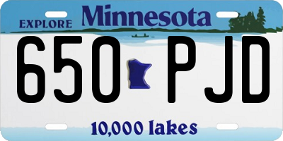 MN license plate 650PJD