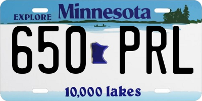 MN license plate 650PRL