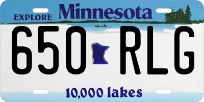 MN license plate 650RLG