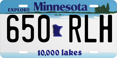 MN license plate 650RLH