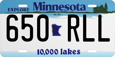 MN license plate 650RLL
