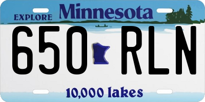 MN license plate 650RLN