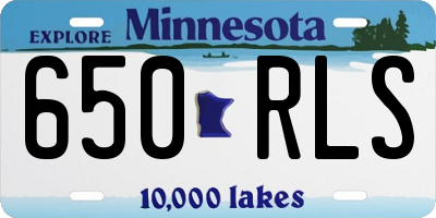 MN license plate 650RLS