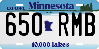 MN license plate 650RMB