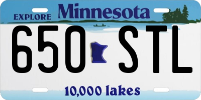 MN license plate 650STL