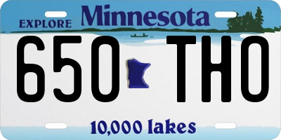 MN license plate 650THO