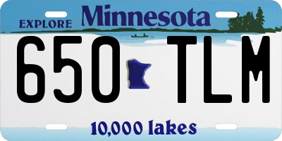 MN license plate 650TLM