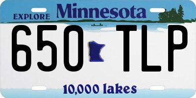 MN license plate 650TLP