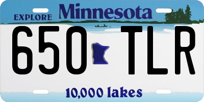 MN license plate 650TLR