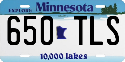 MN license plate 650TLS