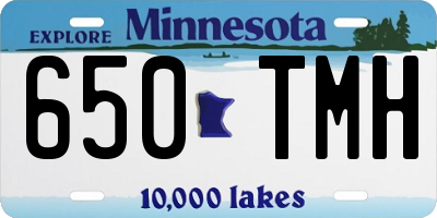 MN license plate 650TMH