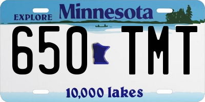 MN license plate 650TMT