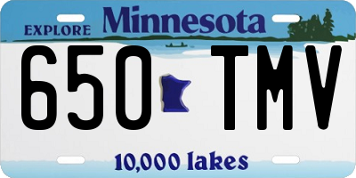 MN license plate 650TMV
