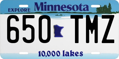 MN license plate 650TMZ