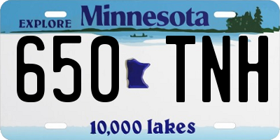 MN license plate 650TNH