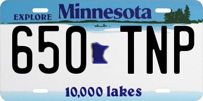 MN license plate 650TNP