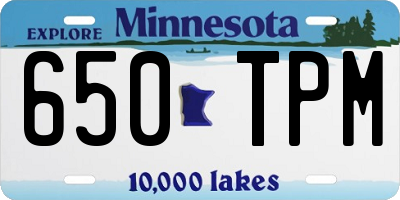 MN license plate 650TPM