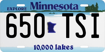 MN license plate 650TSI
