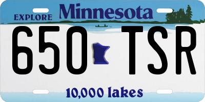 MN license plate 650TSR