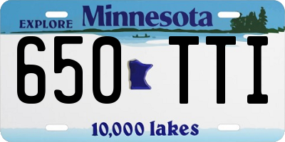 MN license plate 650TTI