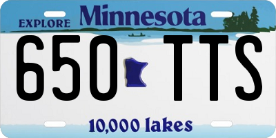 MN license plate 650TTS