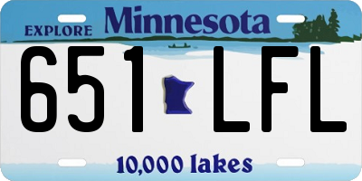 MN license plate 651LFL