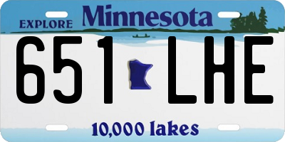 MN license plate 651LHE