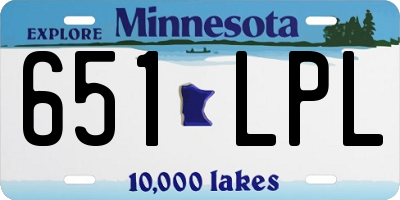 MN license plate 651LPL