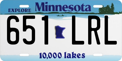MN license plate 651LRL