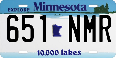 MN license plate 651NMR