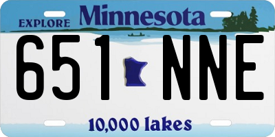 MN license plate 651NNE