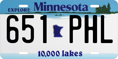 MN license plate 651PHL