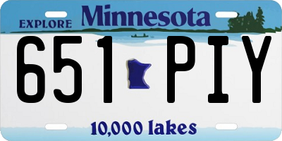 MN license plate 651PIY