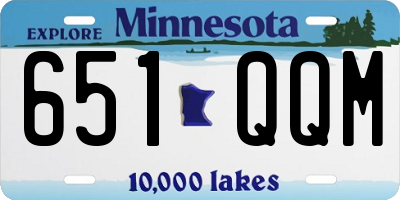 MN license plate 651QQM
