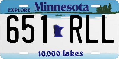 MN license plate 651RLL