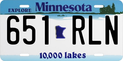 MN license plate 651RLN