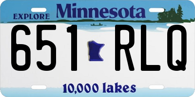 MN license plate 651RLQ