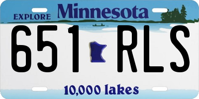 MN license plate 651RLS