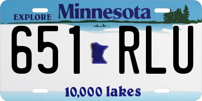 MN license plate 651RLU