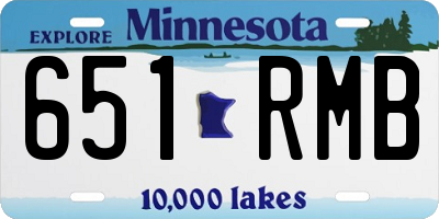 MN license plate 651RMB