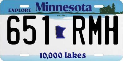 MN license plate 651RMH